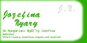 jozefina nyary business card